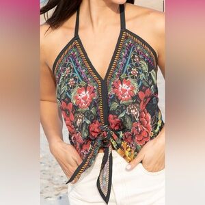 ISO natural life isla halter top size medium